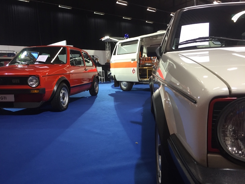 2 des 5 GTI exposées sur le stand GGCC - VW Classic