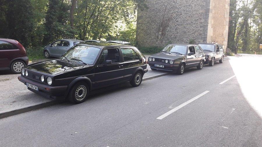 trio de EV sur le chemin du retour