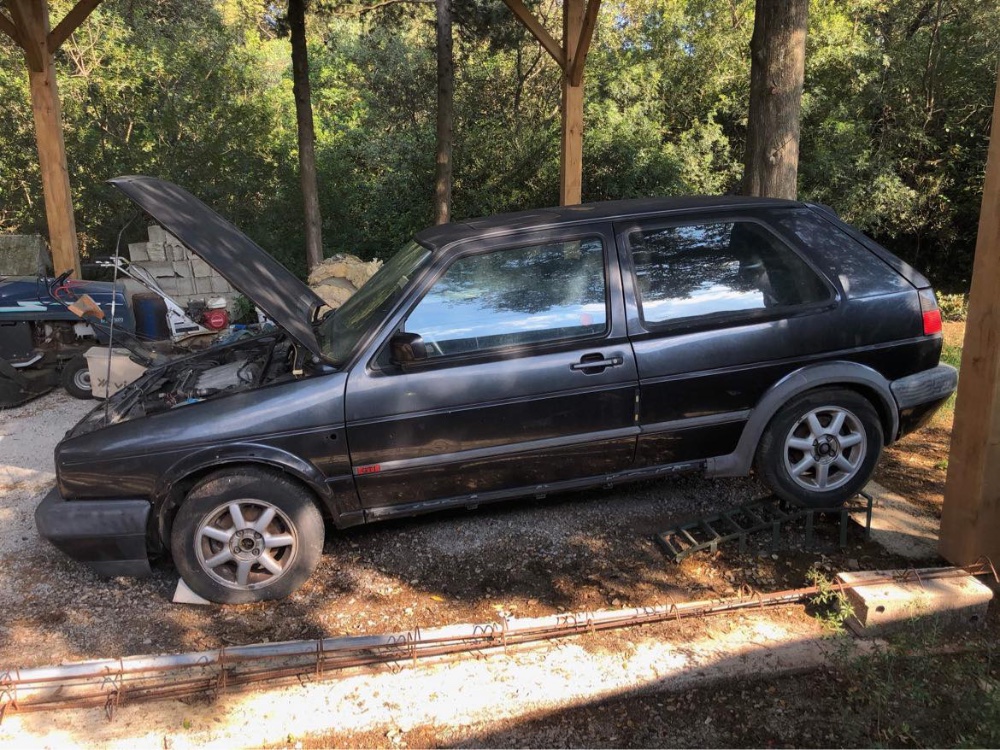 Vu de la voiture grange