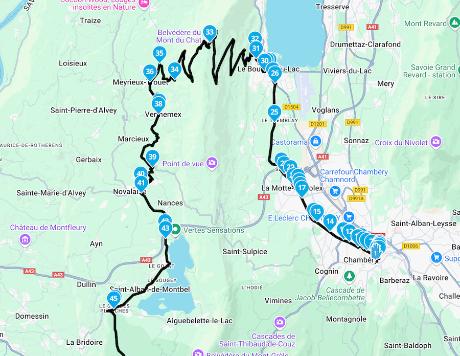 Copie du fichier GPX sur mon application