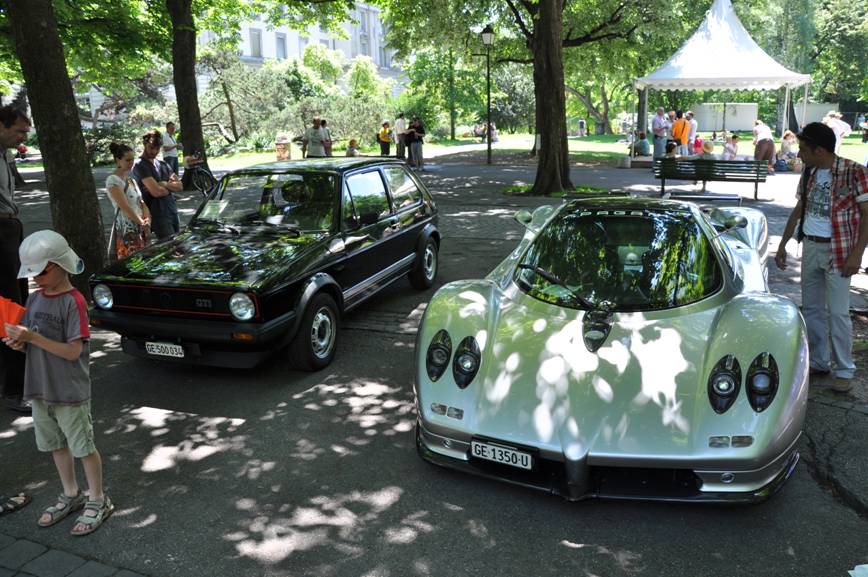 Miss 79 en bonne compagnie. La Pagani représentait les années 2000